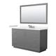 Option Dark Gray / White Quartz Top / Brushed Nickel