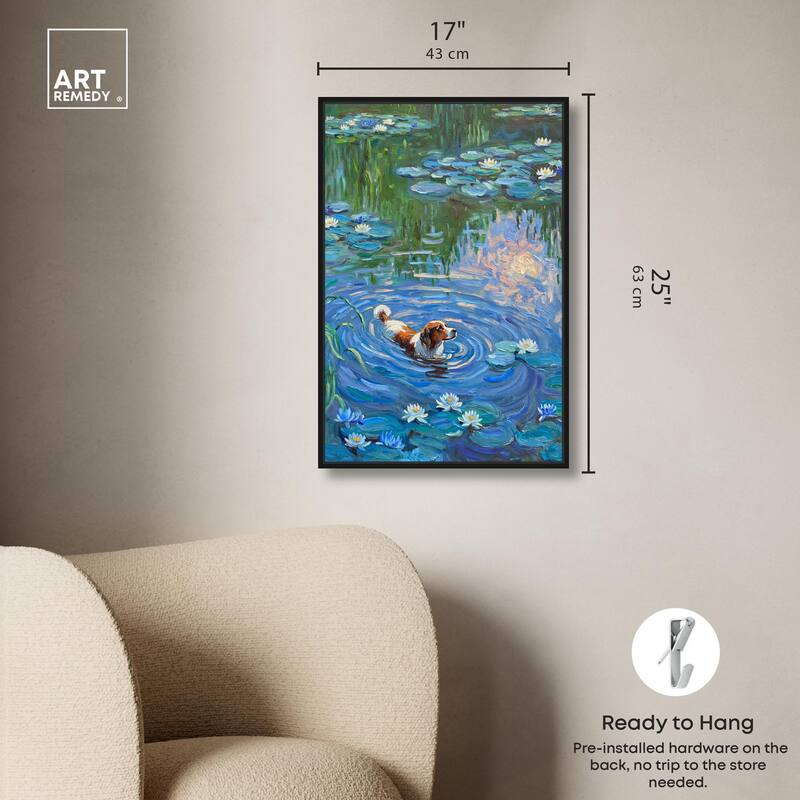 Lily Lagoon I Canvas Modern Classic by Art Remedy