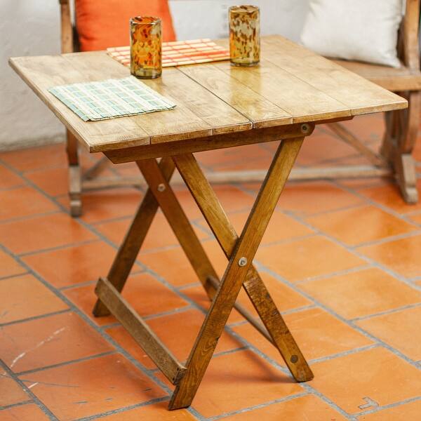 Novica Handmade Metamorphosis Wood Folding Table Bed Bath & Beyond