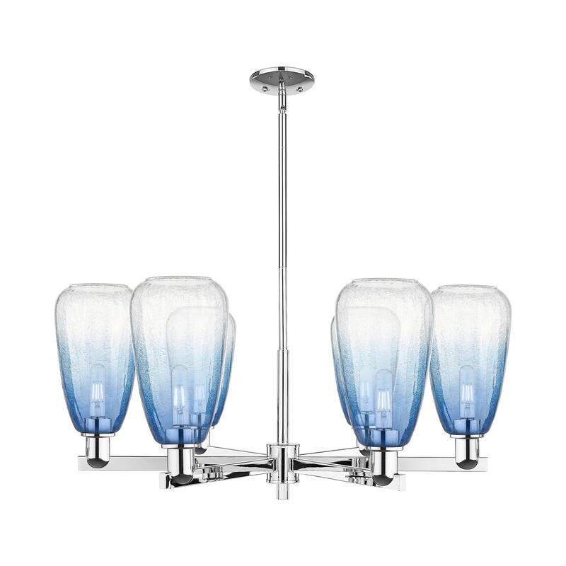 Innovations Lighting Downtown Urban - Brookhaven Almond - 6 Light 24" Stem Hung Chandelier