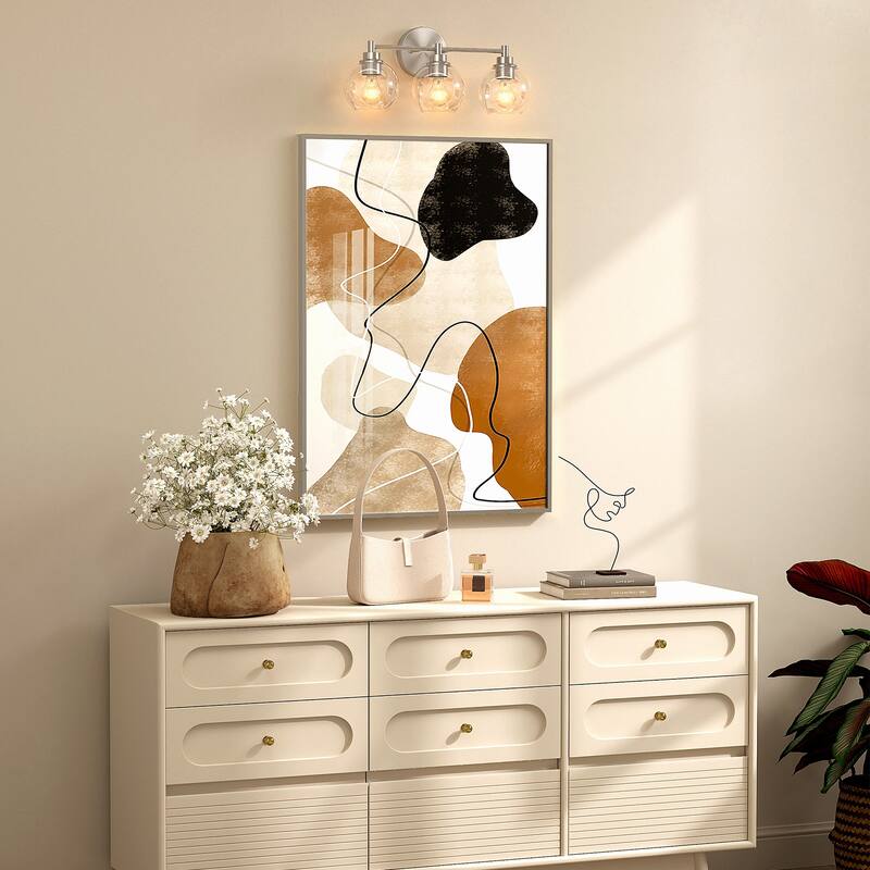 Dimmable Bathroom Vanity Light Globe Glass Shades