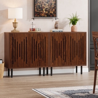 59" Sideboard Buffet Cabinet with Doors & Adjustable Shelves