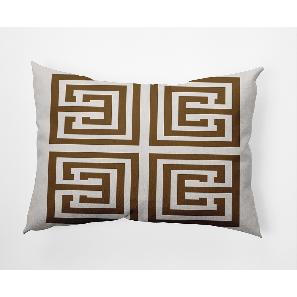 Greek Key Decorative Indoor/Outdoor Pillow