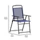NUU GARDEN 2-Piece Patio Dining Chair Set - All-Weather Textilene Fabric & Powder-Coated Metal Frame (Light Gray)