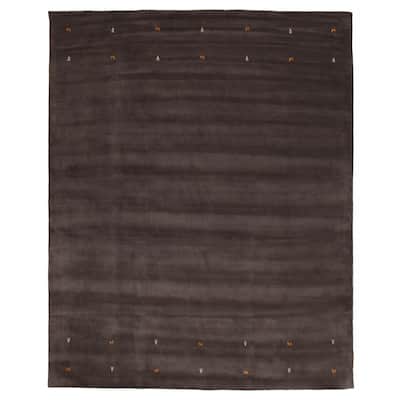 Kashkuli Gabbeh Grey Rug 10'1" x 12'8" - 10'1 x 12'8