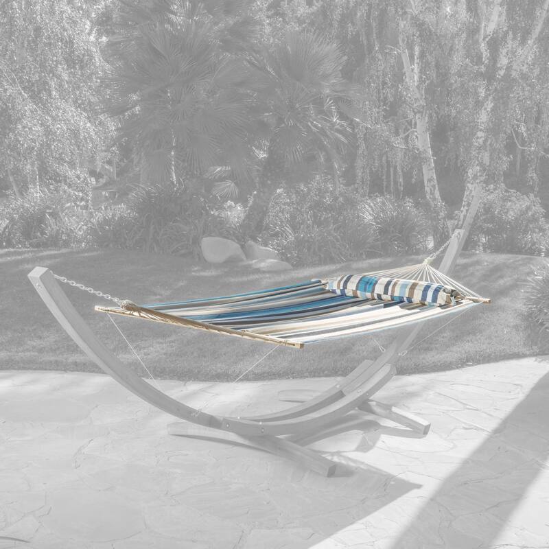 Grand Cayman Hammock Fabric (NO STAND) by Christopher Knight Home - Multi Blue and White