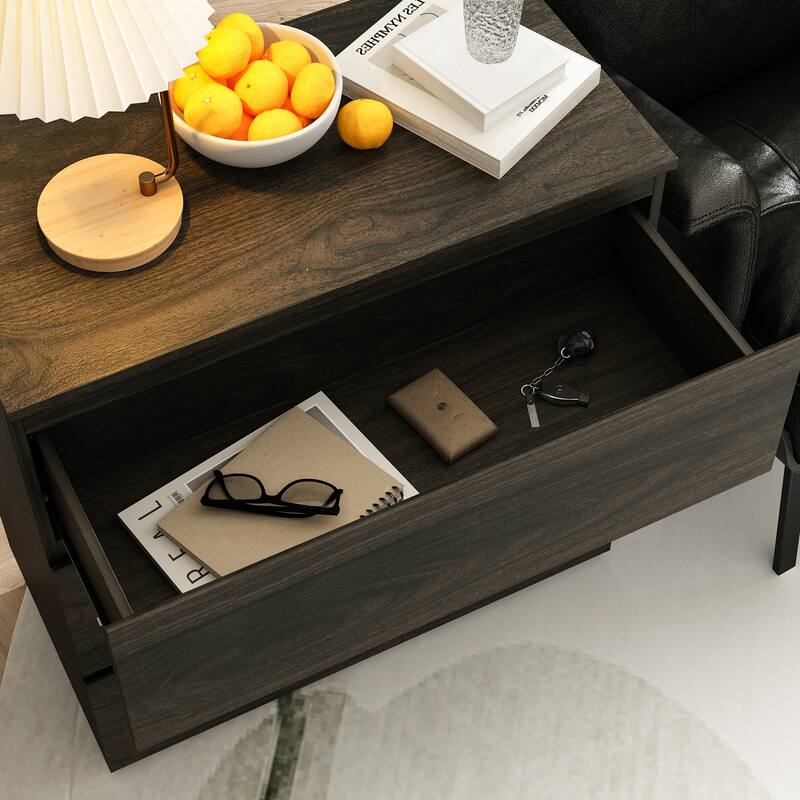 3 Drawer 32.3"H x 30.3" W Nightstand Chest Cabinet Dresser Bedroom Storage