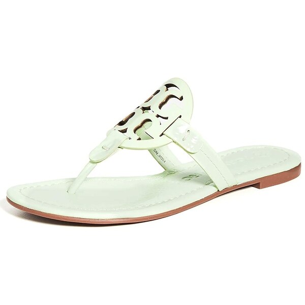 tory burch green flip flops