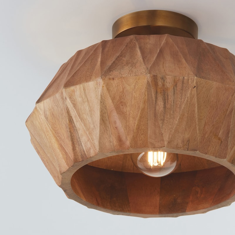 Nadeau 1-Light Semi-Flush - 15"W x 10.75"H