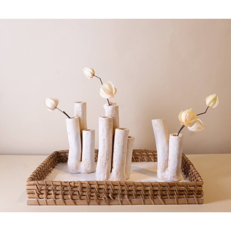 Small Coral Planter - 15" - Cream
