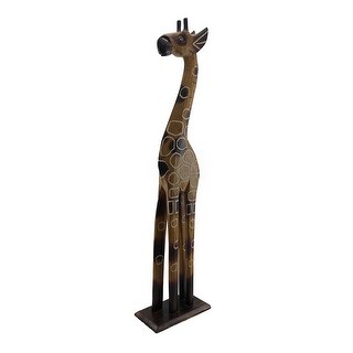 24 Inch Tall Hand Carved Wooden Giraffe Statue Decor Free 24 Inch Tall Hand Carved Wooden Giraffe Statue Decor Free Shipping On Orders Over 45 19855173