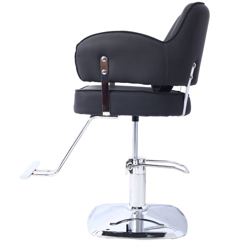 Salon Chair for Hair Wide Seat,Hydraulic Barber Chair,Stainless Steel Footrest,Beauty Spa Cosmetology Shampoo Hairdressing Eq
