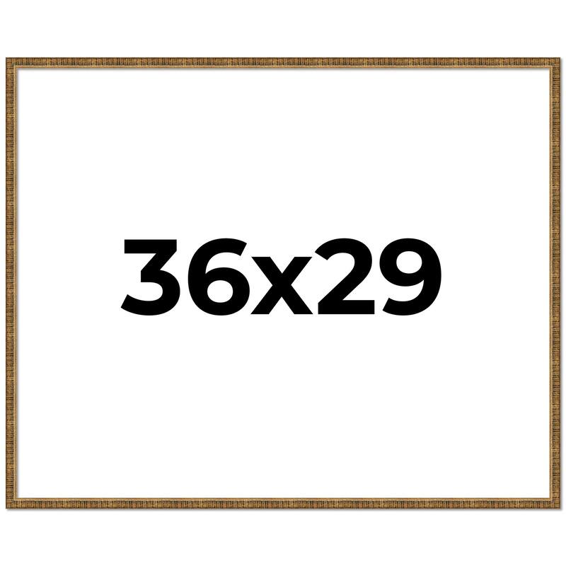 36x29 Frame Gold Picture Frame - Complete Modern Photo Frame Includes
