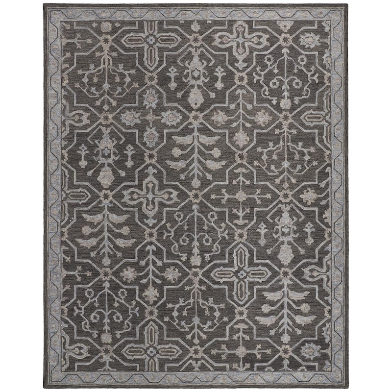 Grand Bazaar Faris Hand Tufted Oriental Traditional Area Rug - 10' x 14' - Taupe/Gray