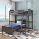 preview thumbnail 17 of 22, Max and Lily L Shaped Twin over Twin Bunk Bed Clay