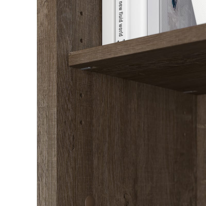 Bush Furniture Salinas Tall 5 Shelf Bookcase with Adjustable Shelves