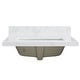 preview thumbnail 65 of 98, Malaga Composite Stone Vanity Top with White Rectangular Sink