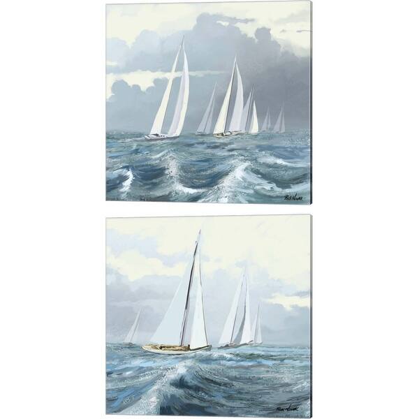 Rick Novak 'Sailing Ships' Canvas Art (Set of 2) - Bed Bath & Beyond ...