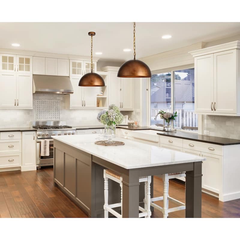 Merce Collection Pendant D15 H10 Lt:1 Manual Brass Finish