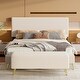 preview thumbnail 12 of 20, Queen Pink Corduroy Bed with Storage Ottoman Beige - Queen