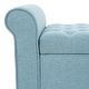 preview thumbnail 15 of 49, Christopher Knight Home - Keiko Contemporary Rolled Arm Fabric Storage Ottoman Bench