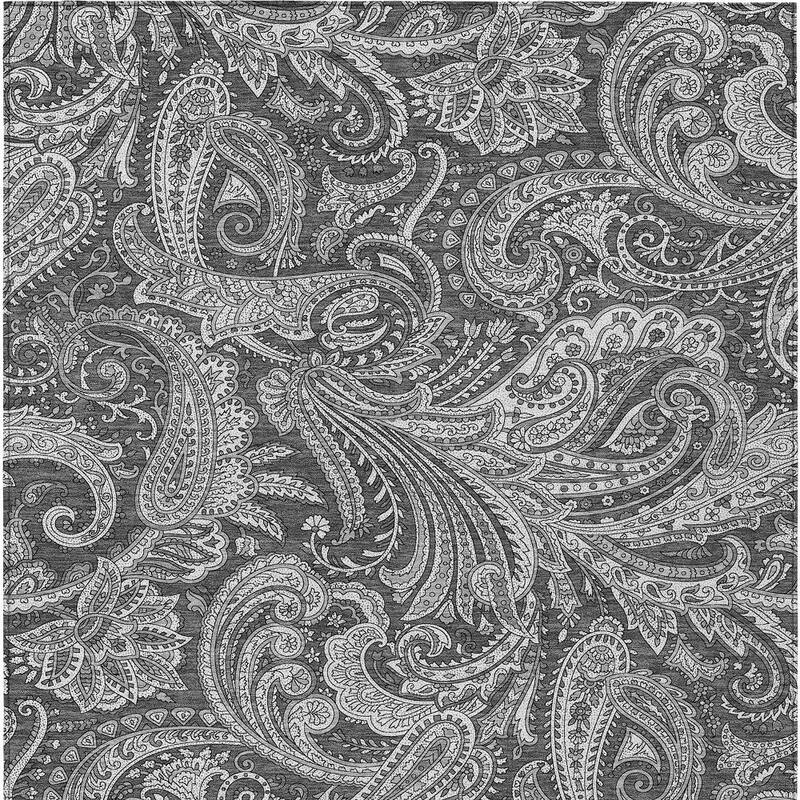 HomeRoots Paisley Transitional Rectangle Outdoor Rug