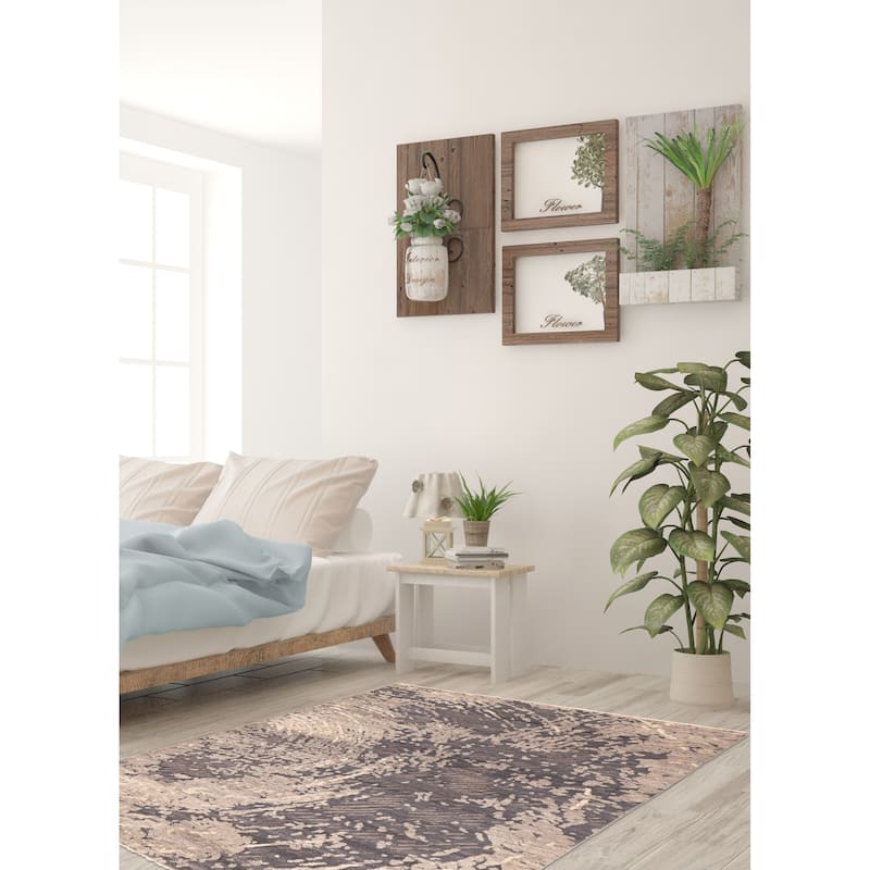 ECARPETGALLERY Hand-knotted Legacy Grey Wool Rug - 5'6 x 7'10