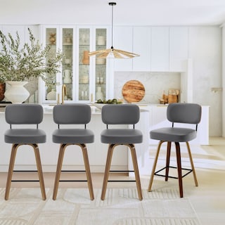 26"/29" Swivel Bar Stools/ Counter Stools with Bentwood Legs