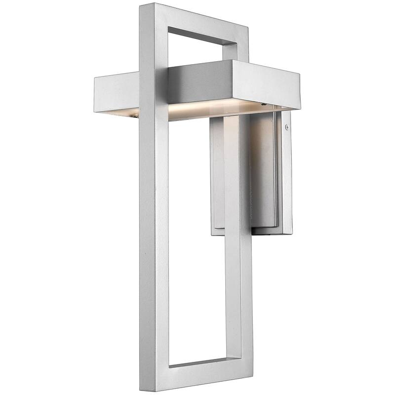 James Allan Roland 18" Tall LED Outdoor Wall Sconce - Silver