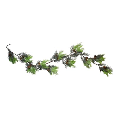 5' Berry Cedar and Pine Cone Artificial Christmas Garland - Unlit