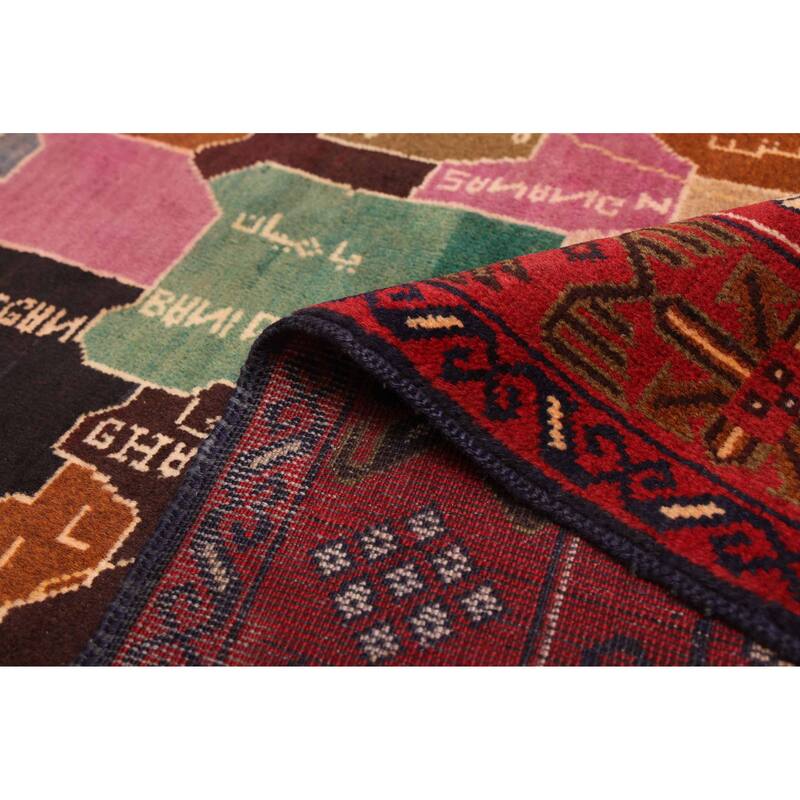 ECARPETGALLERY Hand-knotted Teimani Red Wool Rug - 3'7 x 6'4