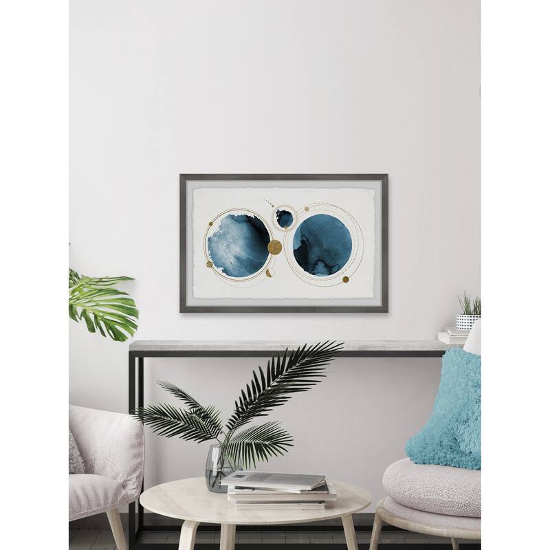 'Twin Earth' Framed Painting Print