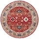 preview thumbnail 16 of 19, Lauren Ralph Lauren Ines Traditional Oriental Rug Fringe 6'7" Round - Red/Beige - Round