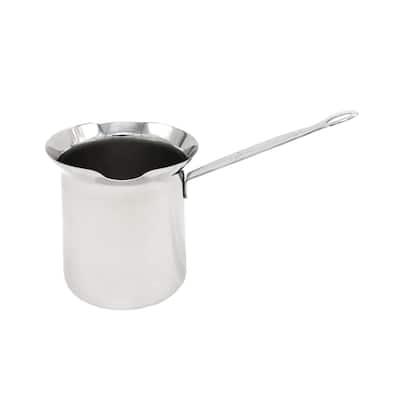 Classic 8 Ounce Stainless Steel Turkish Coffee Pot in Silver
