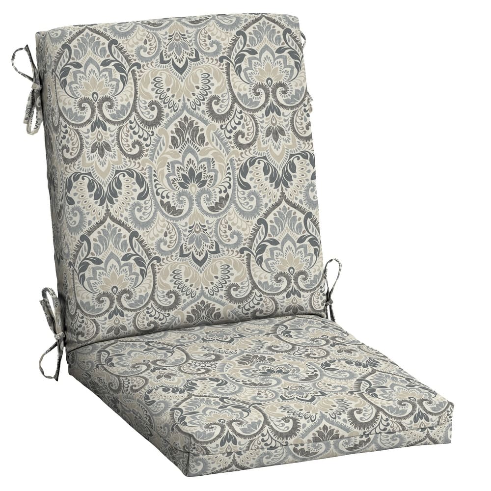 ARDEN Aurora Damask Outdoor Dining Chair Cushion