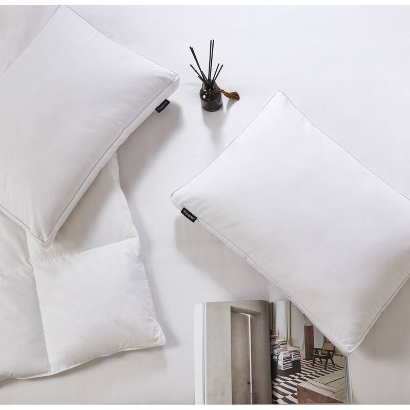 Beautyrest White Feather And Down Fiber Pillow (Set of 2)