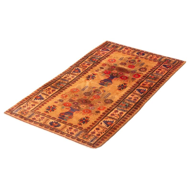 Teimani Brown Rug 2'11" x 5'1" - 2'11 x 5'1