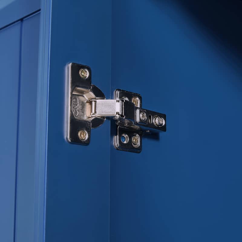 53" Modern Kitchen Pantry Cabinet with 6 Doors, Pull-Out Trays & Wine Rack