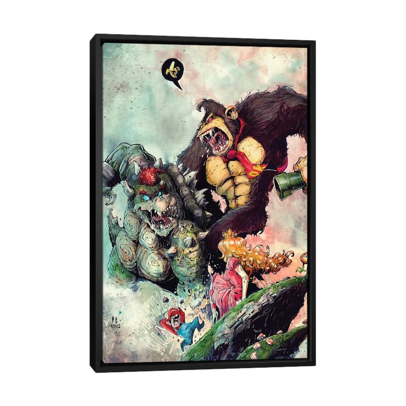 iCanvas "Bowservskong" by Marcelo Ventura Framed Canvas Print