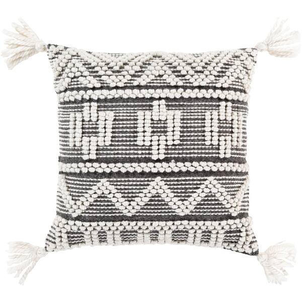 Aztec Cream 18x18 Down Filled Pillow 