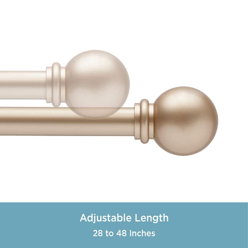 Kenney® Alanis 5/8" Standard Decorative Window Curtain Rod