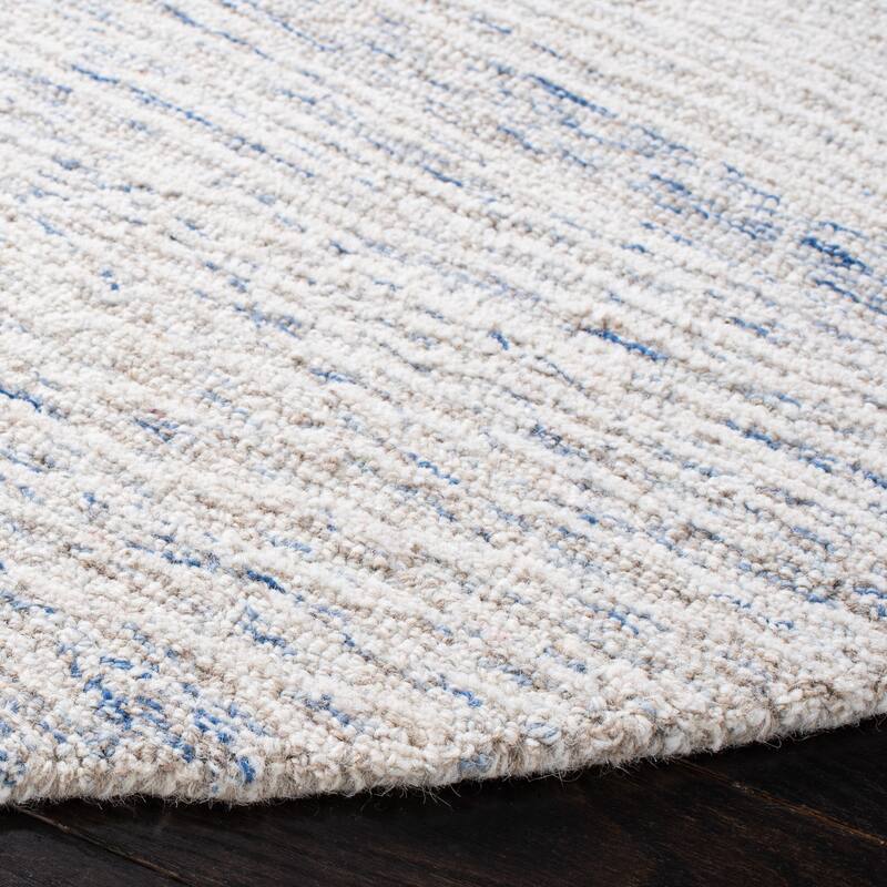 SAFAVIEH Handmade Metro Fetnete Modern Abstract Wool Rug - 10' x 14' - Light Blue/Ivory