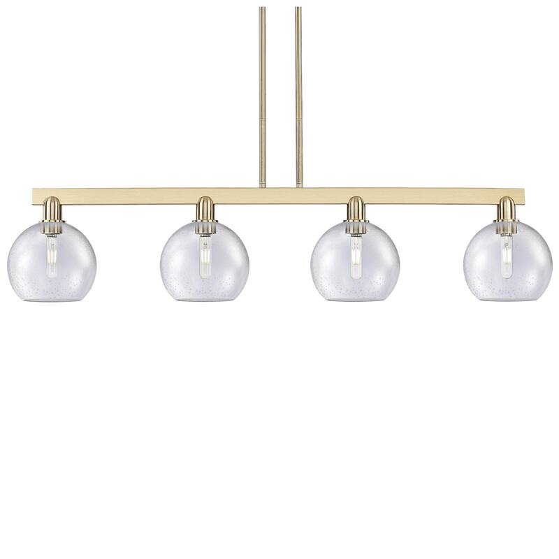 Innovations Lighting 716-4I-11-51 Athens Linear Athens 4 Light 51" - Champagne Bronze / Seedy