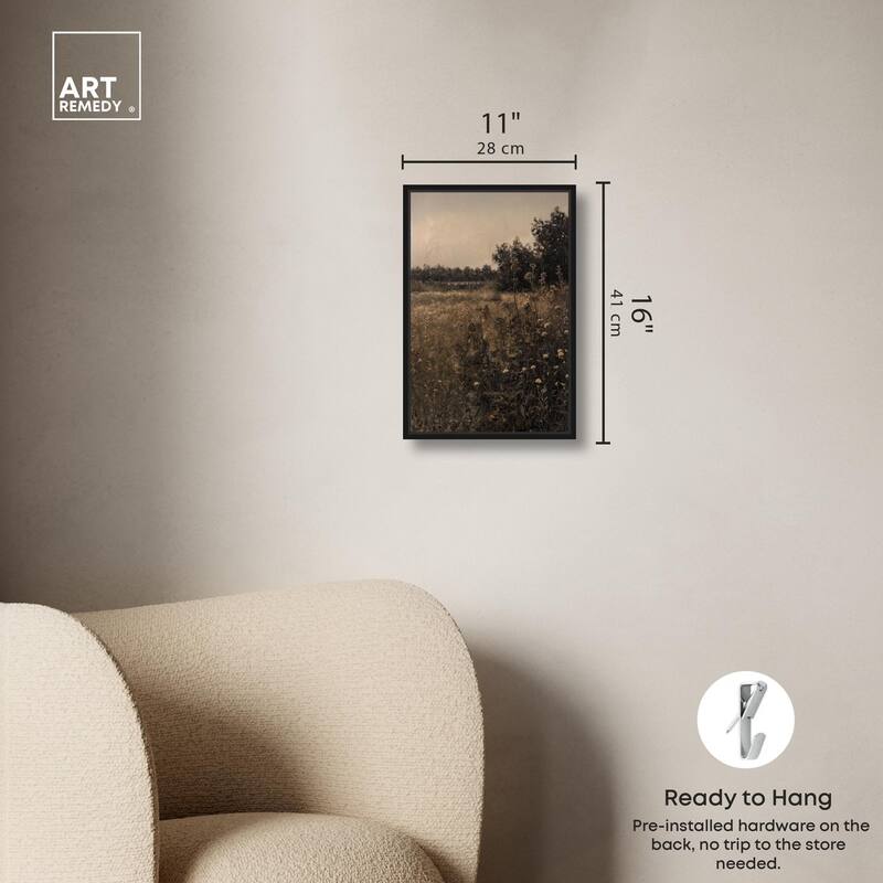 Vintage Meadow Canvas by Art Remedy