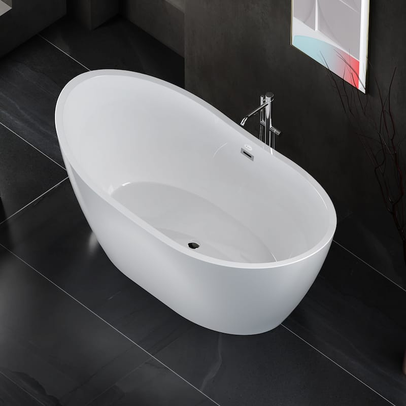 Empava Freestanding Bathtubs Acrylic Stand Alone Soaking Tubs