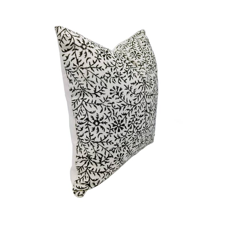 Linen Square Block print pillow Cover - Janglighaas