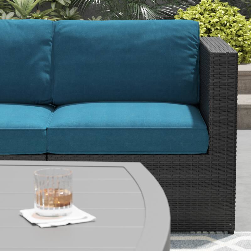 Corvus Xavier 13-piece Sectional Wicker Patio Sofa Set