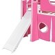 preview thumbnail 13 of 34, Playhouse Full Size Loft Bed with Tent and Tower,Spacious Under Bed Space for Kids Bedroom