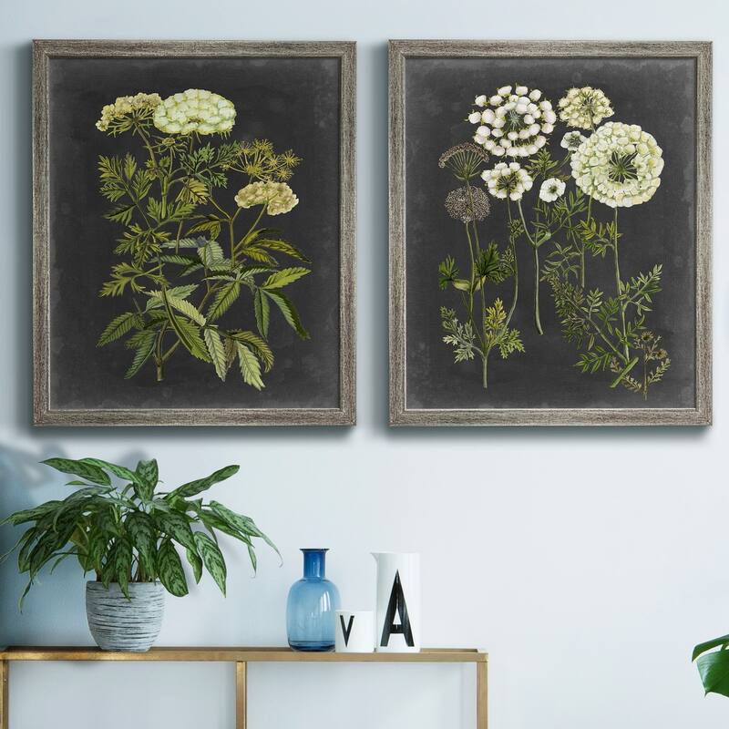 Bookplate Floral I Premium Framed Canvas - Ready to Hang - Multi-Color ...
