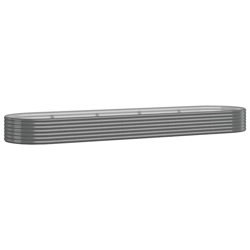 vidaXL Garden Raised Bed Patio Outdoor Raised Planter Box Powder-coated Steel